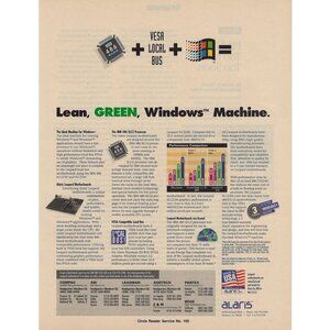 Alaris Leopard Motherboards 1993 Vintage Print Ad Fremont California u Original